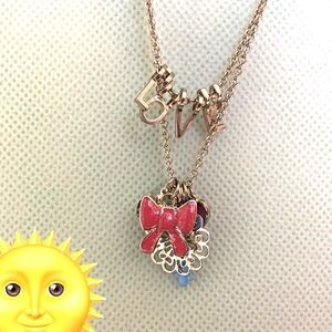 Double Layer Silver Fashion Necklace Personalize by Changing Words Kids Jewelry